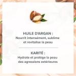 EVOLUDERM - Gel Douche Crémeux Argan Divin - 500 ml - 95% d'Origine Naturelle - Végan - Fabrication Française