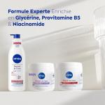 NIVEA REPAIR & CARE Lait Réparateur Corps Peaux Très Sèches (1x 250 ml) — Lait Corps Hydratant à la Glycérine, Provitamine B5 & Niacinamide