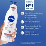 NIVEA REPAIR & CARE Lait Réparateur Corps Peaux Très Sèches (1x 250 ml) — Lait Corps Hydratant à la Glycérine, Provitamine B5 & Niacinamide